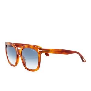 New TOM FORD Amarra Brown Blue Sunglasses
